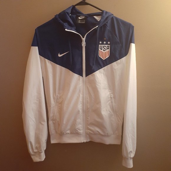 Nike Jackets \u0026 Coats | Nike USA USWNT 4 Star Windrunner Full Zip Jacket White \u0026 Blue Size S | Color: Blue/White | Size: S | Sylviabirnbaum's Closet